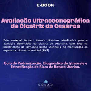 Capa do e-book Avaliação Ultrassonográfica da Cicatriz da Cesárea